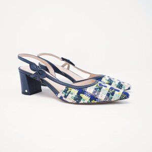 Kate Spade New York Midge Bow Tweed Slingback Pump Size 6.5